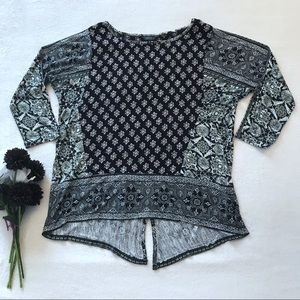 Lucky Brand Multi Print Top